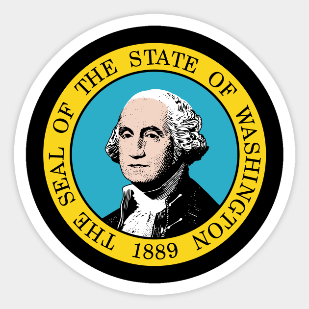 Seal of Washington Sticker by Flags of the World